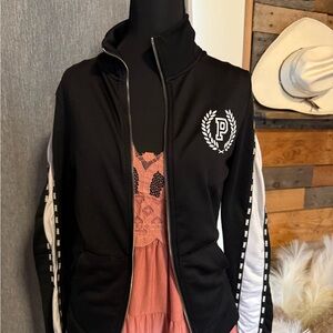 PINK Victoria's Secret Black and White Jacket